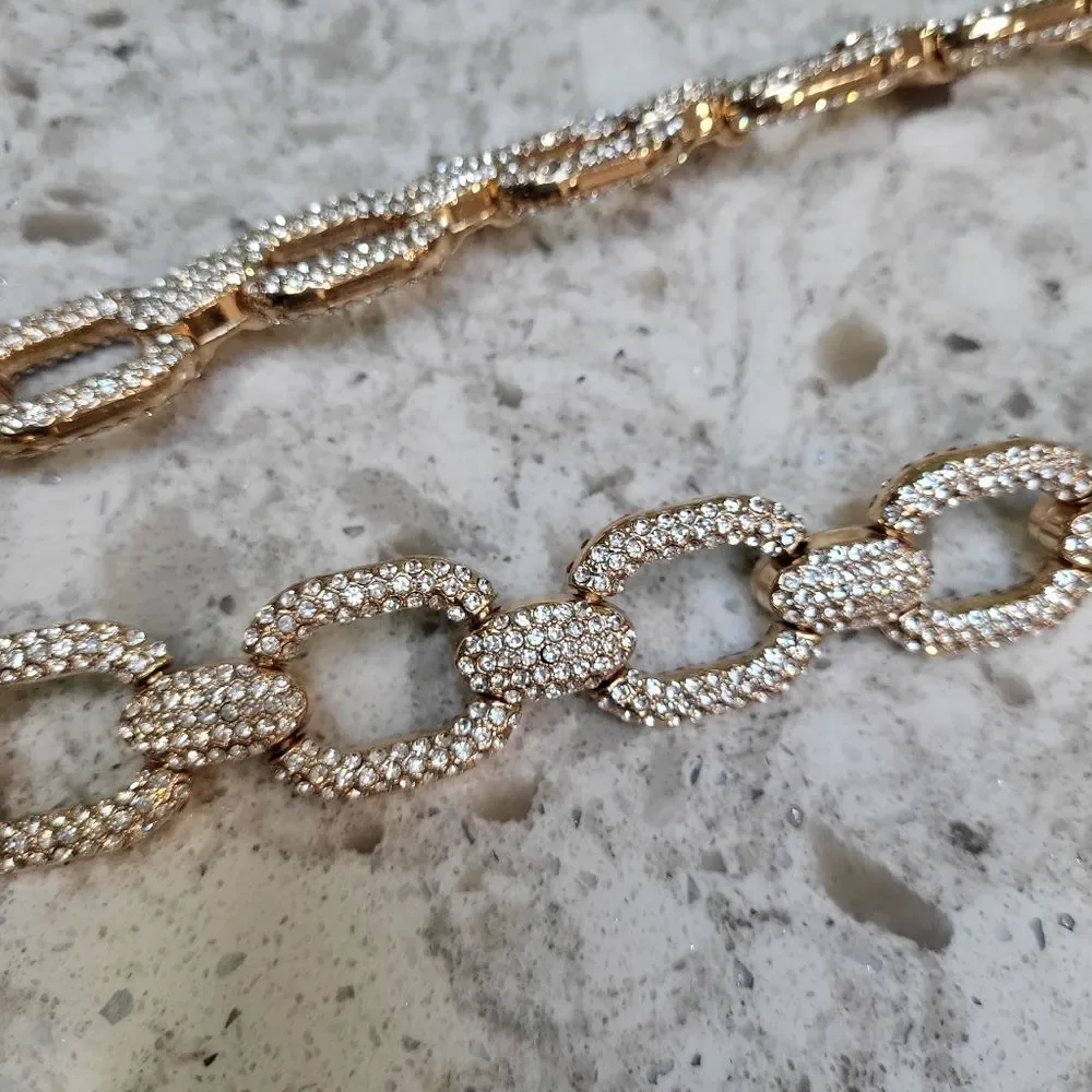 Gorgeous Rhinestone Belt - 35 Inches.